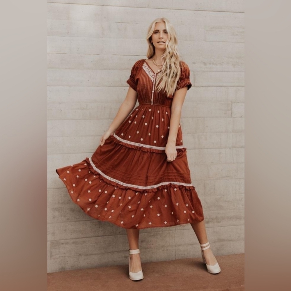 Bohme maxi dress (rust color)